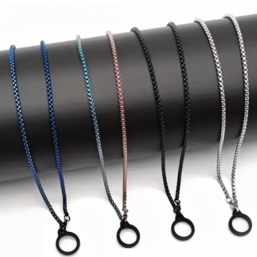 بند گردنی زنجیری همراه با حلقه کوچک | CHAIN NECKLACE